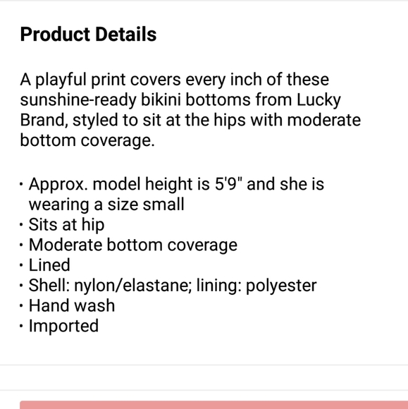 Lucky Brand Tie-Dye Side Shirred Bikini Bottoms - Picture 5 of 5